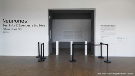 Vue de l’exposition Neurones, les intelligences simulées. Centre Pompidou